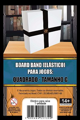 Board Band (Elástico) para Board Games - Caixa Quadrada - Tamanho G