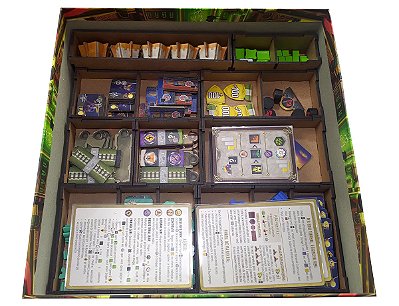 Organizador (INSERT MDF) para Nucleum (Modelo 1) + Board Band (Elástico)