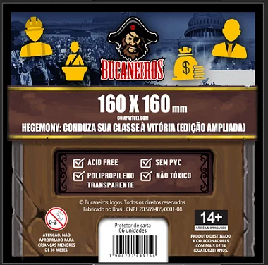 Sleeve Customizado para Hegemony: Conduza Sua Classe À Vitória (160 x 160)