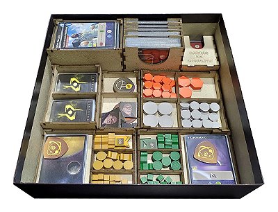 Organizador (SOFT INSERT PARANÁ) para Duna: Imperium - Modelo 3 (com Dashboard) + Board Band (Elástico)