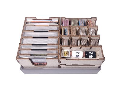 Organizador (SOFT INSERT PARANÁ) para Tiny Epic Crimes + Expansão com Board Band (Elástico)