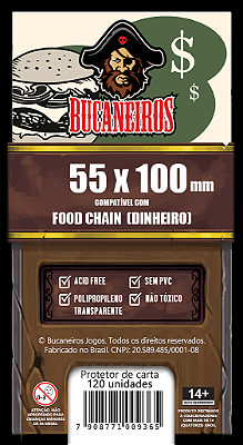 Sleeve Customizado para Food Chain - Dinheiro (55 x 100)