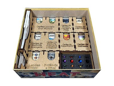 Organizador (INSERT MDF) para Heat: Pedal To Metal (Modelo 2)