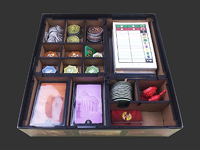 Organizador (INSERT MDF) para 7 Wonders Duel - modelo 1