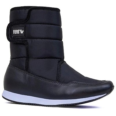 Bota feminina RUNNY PADDED forrada em lã sintética PRETA REF.:21417