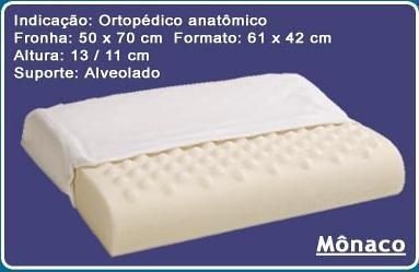 Travesseiro Piramidal Mônaco Viscoelástico 60cmX40cm