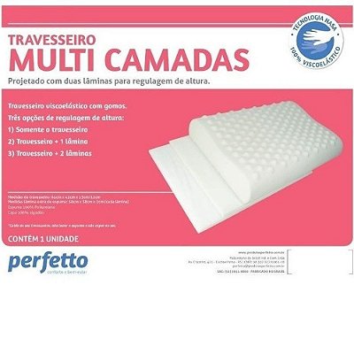 Travesseiro Multi Camadas Perfetto