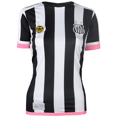 Camisa Santos Jogo II Torcedor Feminina 2017 Kappa Camisa Santos Jogo II Torcedor Feminina 2017 Kappa