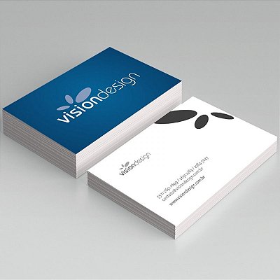 Cartões De Visita - Couchê 300g - 4x1 Verniz Total Frente - 2000 unidades