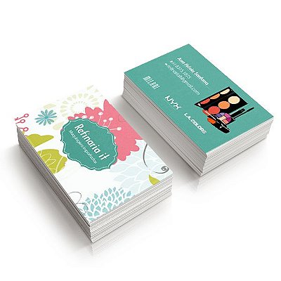 Cartões De Visita 300g 4x4 Verniz Total Frente - 2000 unidades