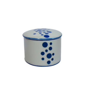 Caixa Porcelana Bolinhas Azuis