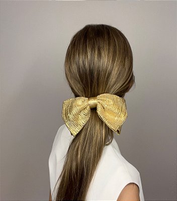 Laço Antônia Lurex Dourado