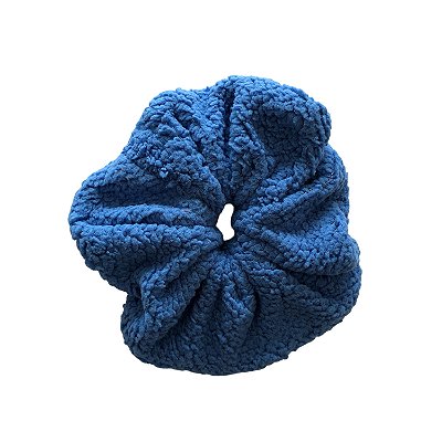 Elástico - Scrunchie de Plush Azul