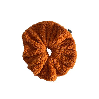 Elástico - Scrunchie de Plush Laranja
