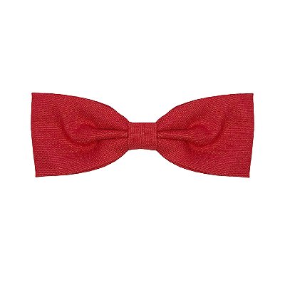 Laço Isabela de Linho Vermelho