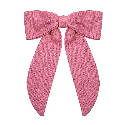 Laço Charlotte M de Linho Rosa Chiclete