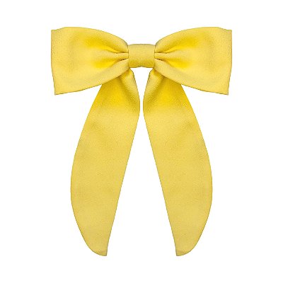 Laço Charlotte M de Crepe Amarelo Claro