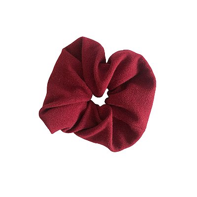 Elástico - Scrunchie de Lã Vinho