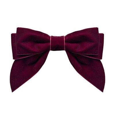 Laço Hanna P de Veludo Roxo