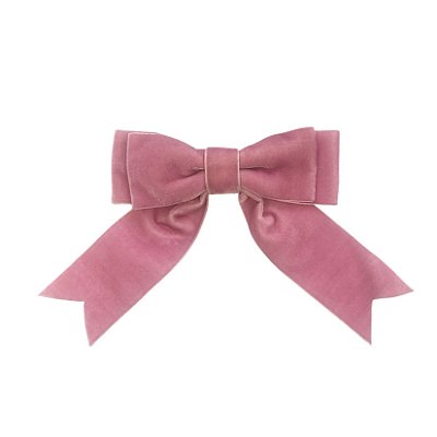 Laço Chloé de Veludo Rosa