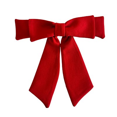 Laço Lívia P de Crepe Vermelho