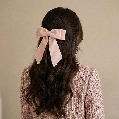 Laço Lívia M de Linho Rosa Claro