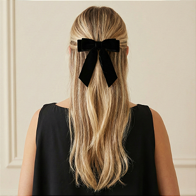 Laço Lívia P de Veludo Preto