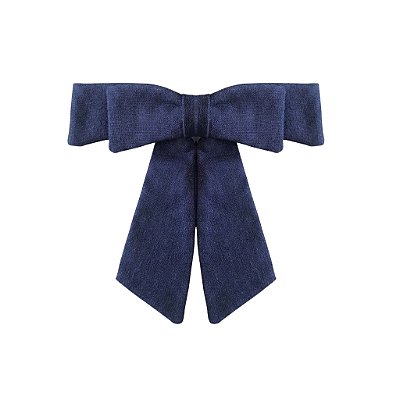 Laço Lívia P de Linho Azul Marinho