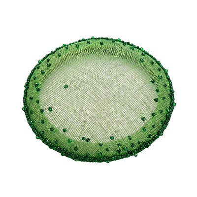 Casquete Verde Bordada