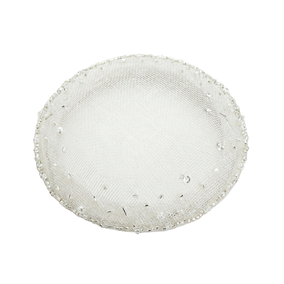 Casquete Branca Bordada