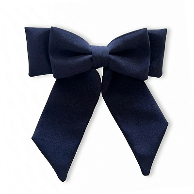 Laço Ísis Crepe Azul Marinho