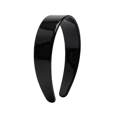 Tiara Flat de Acetato Preto