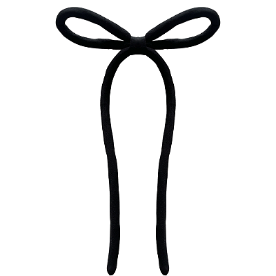 Laço Serena de Crepe Preto