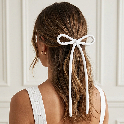 Laço Serena de Tule Branco