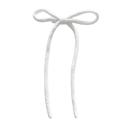 Laço Serena de Linho Branco