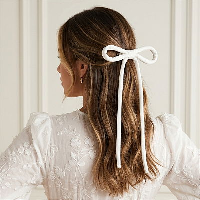 Laço Serena de Cetim Off White