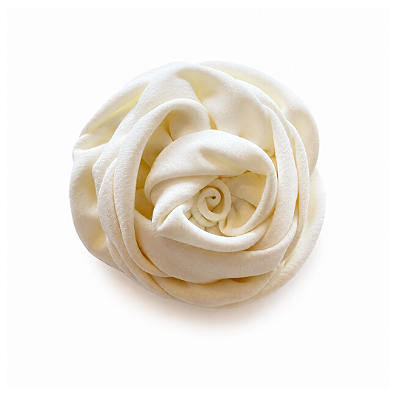 Flor Emily P de Crepe Off White