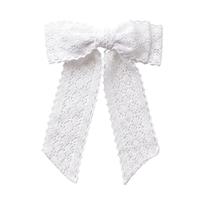 Laço Jasmin Renda Branca