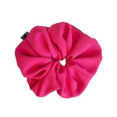 Elástico - Scrunchie de Crepe Pink