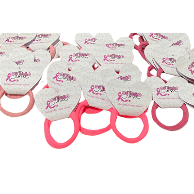 kit 100 tag com xuxinha lembrancinha outubro rosa