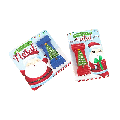 20 lembrancinhas card com bala de natal