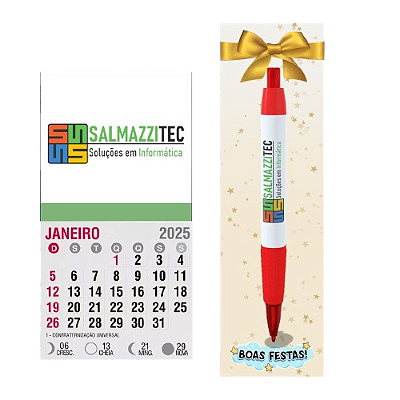 10 lembrancinhas calendario imã+ caneta