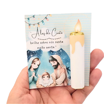 10 card com batom de natal