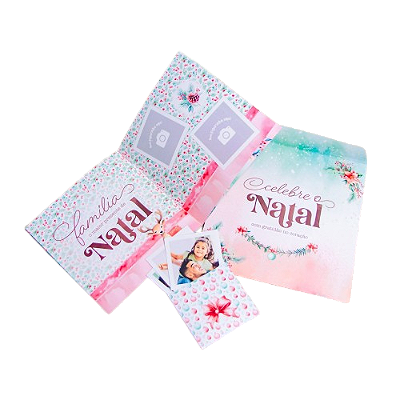 Album de figurinhas de natal personalizado com foto