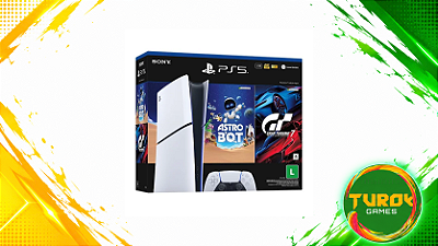 Console PlayStation 5 Slim Mídia Digital Bundle Grant Turismo 7 + Astro Bot