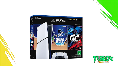 Console PlayStation 5 Slim Mídia Digital Bundle Grant Turismo 7 + Astro Bot