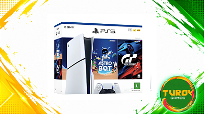 Console PlayStation 5 Slim Nacional Edição mídia física Bundle Gan Turismo 7 + Astrobot
