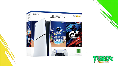 Console PlayStation 5 Slim Nacional Edição mídia física Bundle Gan Turismo 7 + Astrobot
