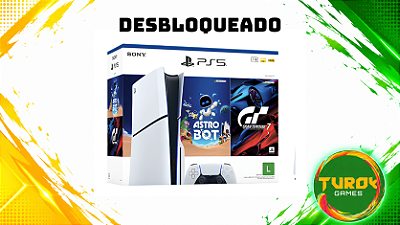 Console PS5 Slim Mídia Física Desbloqueado com Jogos