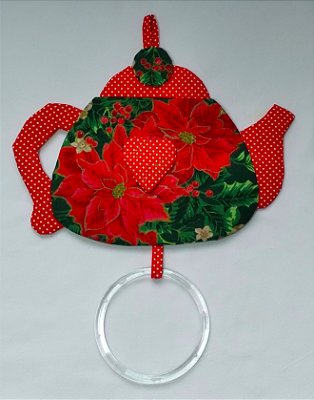 Porta-pano de Prato Chaleira Motivo Natalino